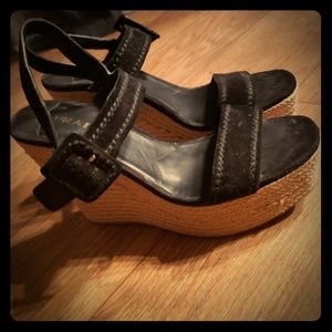 Prada Suede Wedges